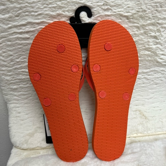 Hurley Women Flip Flop Thong Sandals Brave Size US 9M Melon Orange - Picture 3 of 3